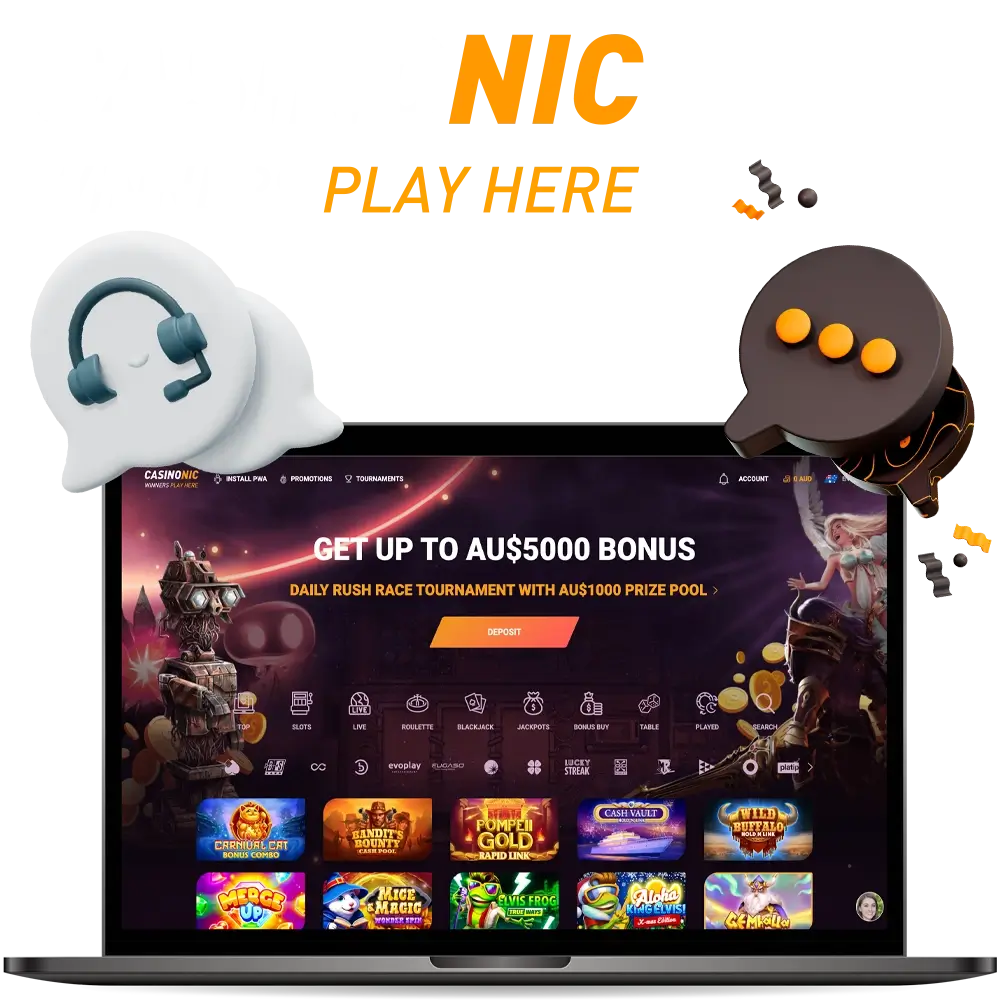 Contact Casinonic for assistance at any time.